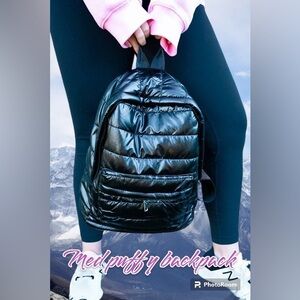 Médium Puffy Backpack Black
